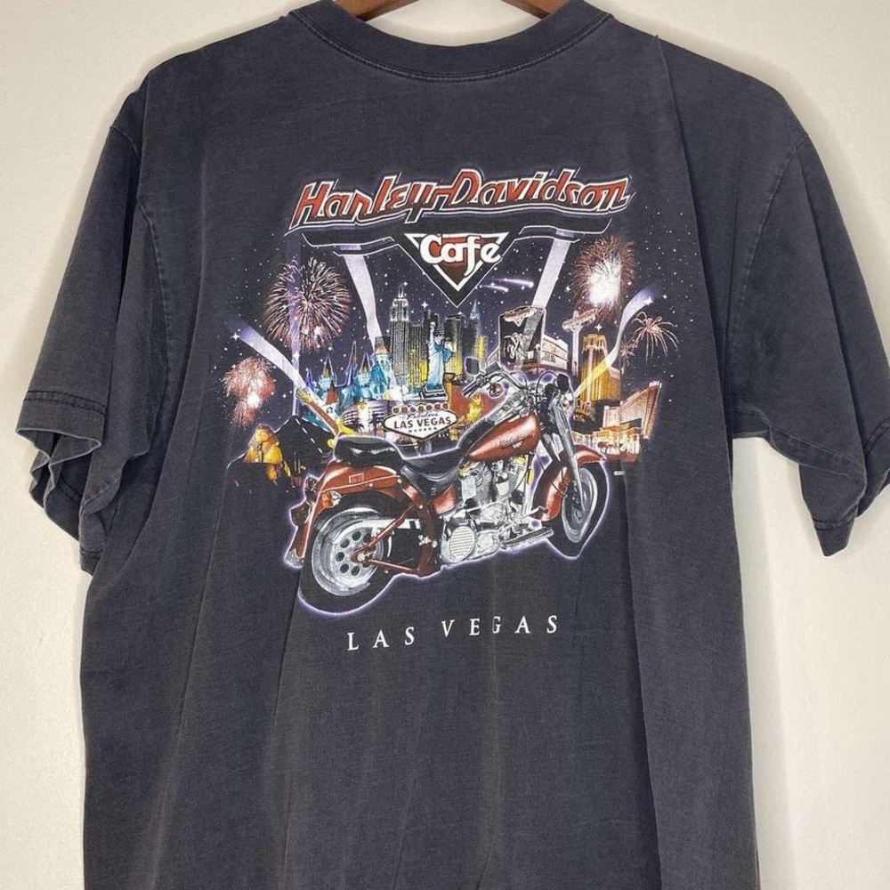 Vintage 2001🔥 Las Vegas🎰 Harley Davidson Cafe tee
